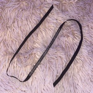 stella&dot embroidered ribbon choker necklace